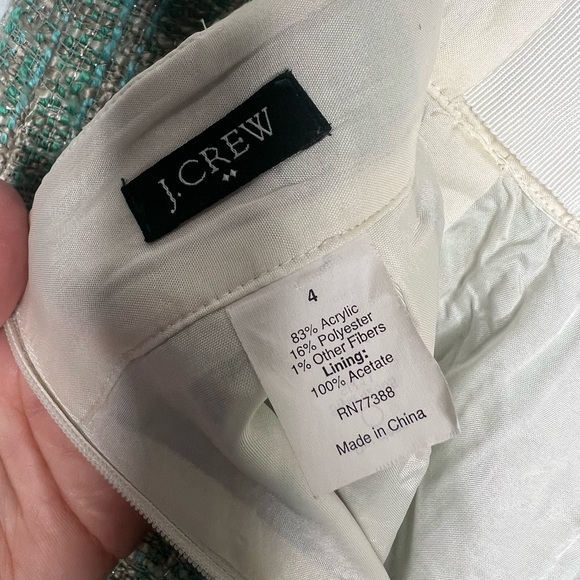 J. Crew Tweed Mini Skirt with Side Pockets Size 4 - Picture 6 of 8
